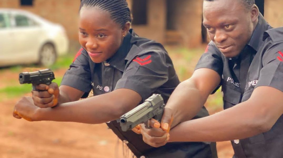 ⁣Nigeria police officers