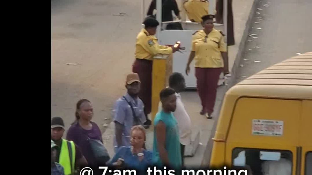 Human and car traffic